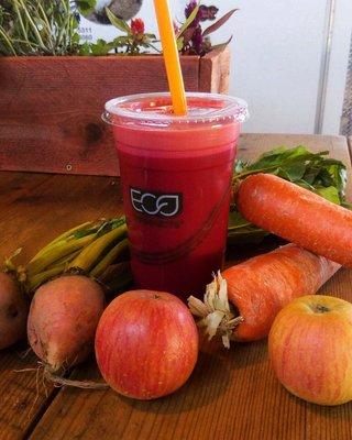 Apple beet carrot juice