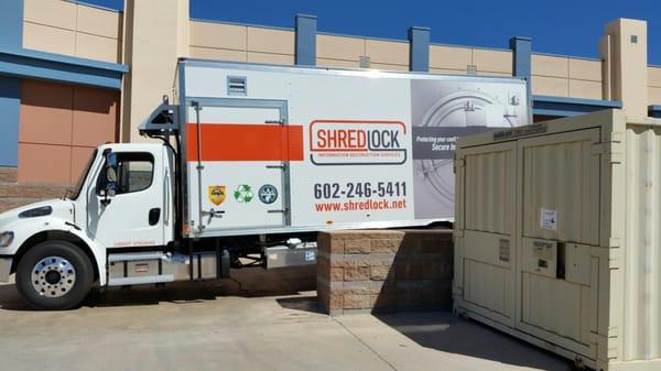 Taking care of the needs of our customer, shredding always done on-site.