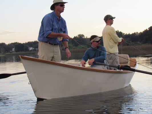 Fly Fishing from a Western Style Driftboat