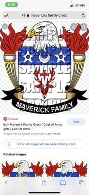 Mavericks family crest