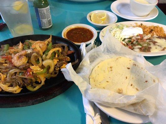 Fajita trio. Delicious!