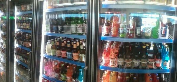 Attempt at a panorama of all the sodas here.