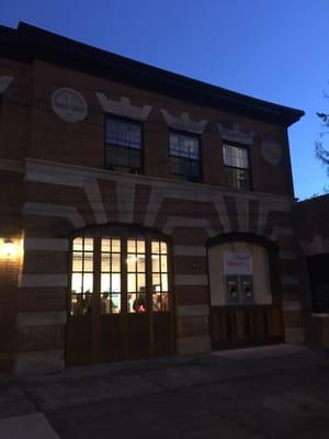 View of the gallery from outside on Forest Street