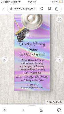 Sandras cleaning service
