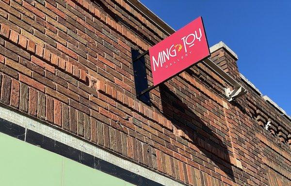 Ming Toy Gallery signage.