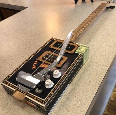 Punch guitar - Magnetic Pickups (humbucker/P90), Teisco-style tremolo arm.