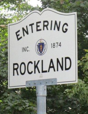 Entering Rockland at the Hanover line
