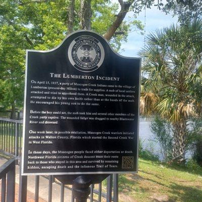 The Lumberton Incident Memorial Plaque