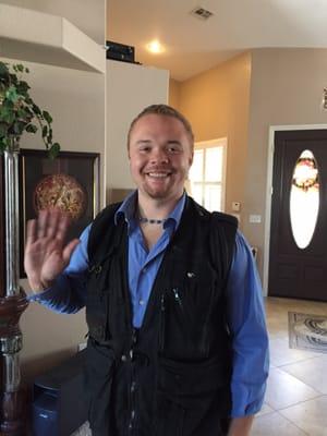 Aaron doing our video Thank you