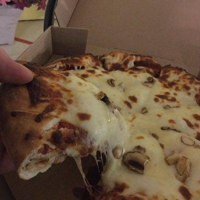 AMAZING stuffed pizza!,