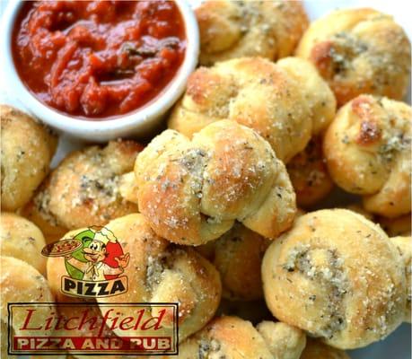 Our Garlic Knots with Marinara
