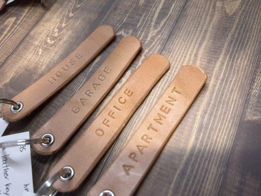 Leather key chains