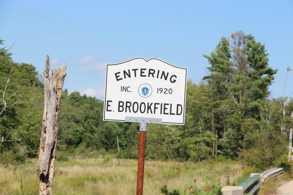 Entering East Brookfield, MA from Brookfield.