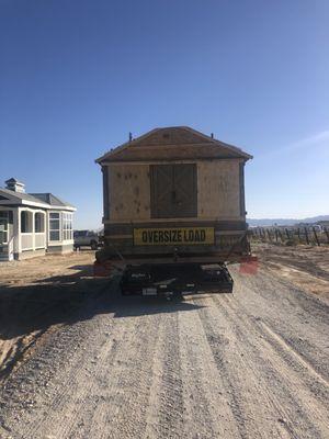 The building arriving