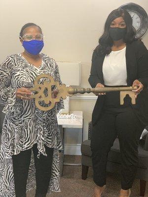 My Buyer is officially in the homeowners club!!!