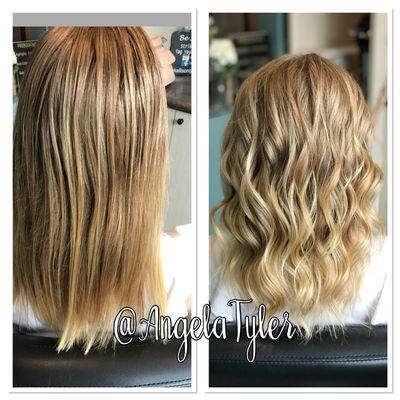 Before and After Balayage