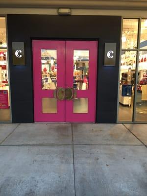 Cute pink doors!