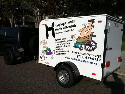 Our trailer, look for it around town!