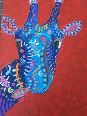 Grade Schooler Camp Acrylic Painting