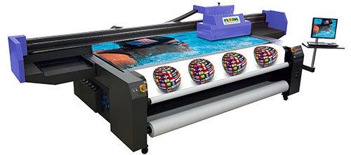 Flora UV flatbed printer.