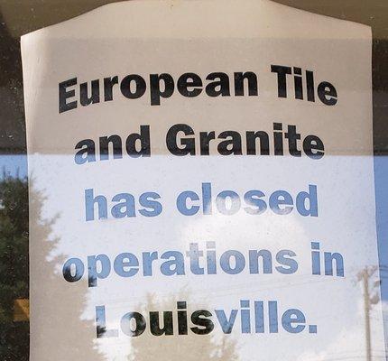 Closed AGAIN! Where did all the slabs go?