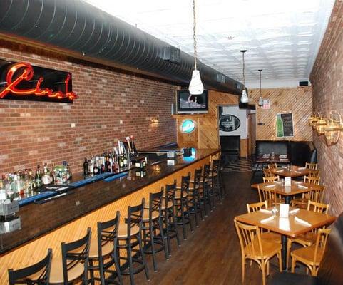 Inside of the downstairs bar.