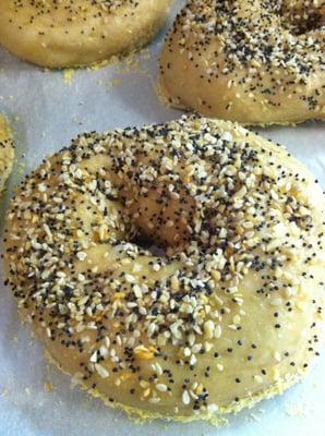 Who says you can't have Everything? At Home Free Bagels, you CAN!