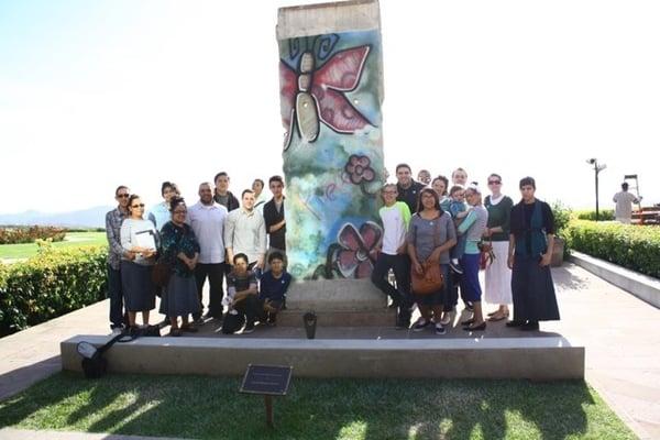 Youth trip to the Reagan library. A piece of The Berlin Wall