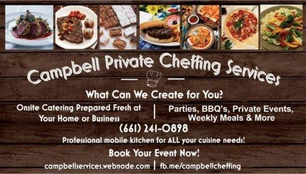 Campbell Private Cheffing Services