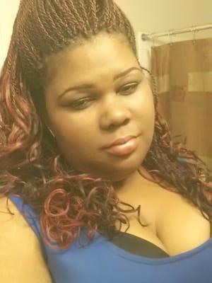 Senegalese twists curled