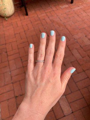 Gel manicure in OPI Gelato