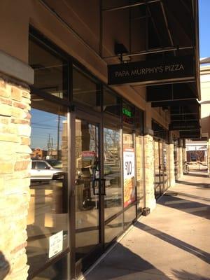 The front of the business.