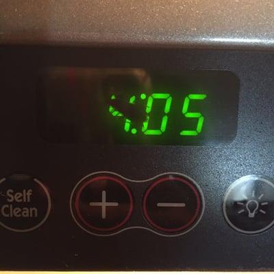 Roach in the stove. How the hell he got in there only God knows!!