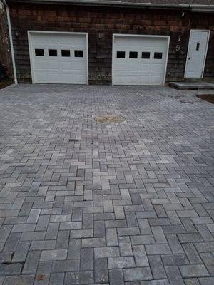 Driveway with front step.