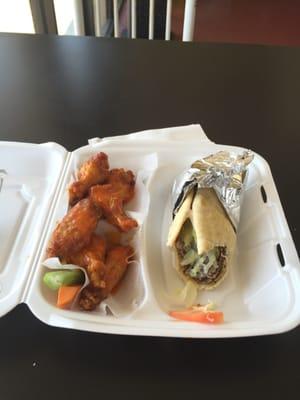 Wings and Gyro combo.