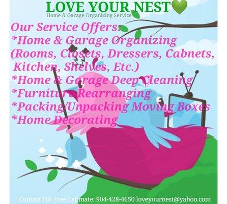 Love Your Nest Home Cleaning & Organizing Service
