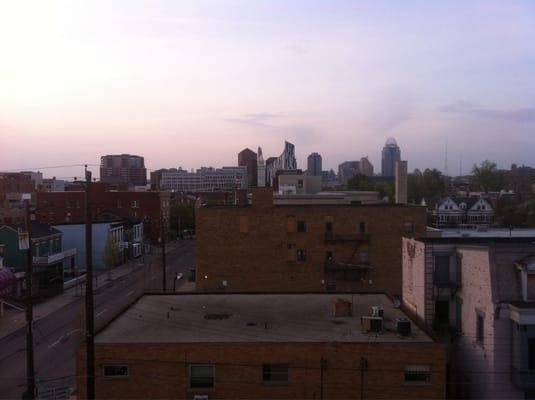 View from the rooftop patio