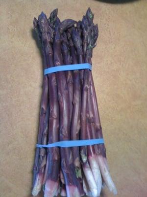 Purple asparagus!