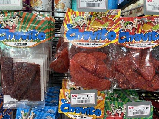 Oh my, they've got some spicy snacks here!