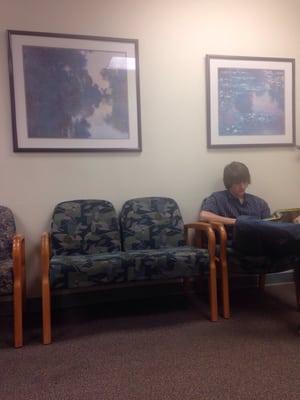 Typical waiting room.