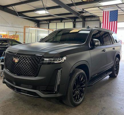 Color wrap, matte black.