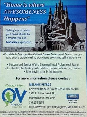 Call Melanie Petros for Real Estate in Norfolk & Hampton Roads 757.353.2888