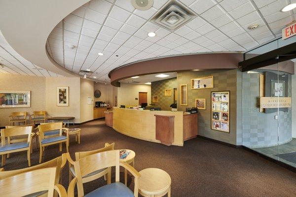 Reception Area at MNGI Digestive Health Maplewood Clinic