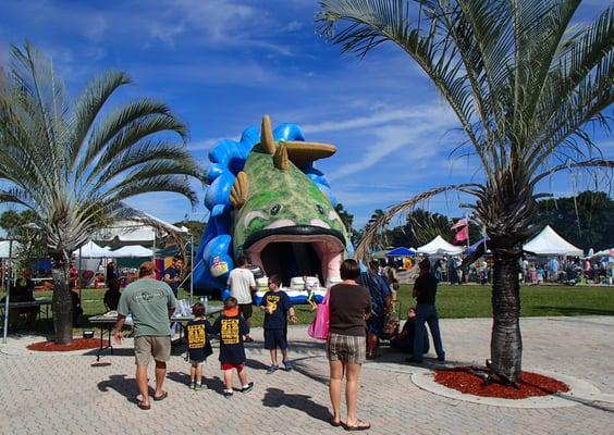 Kids giving you a problem? Let this giant grouper swallow them up.