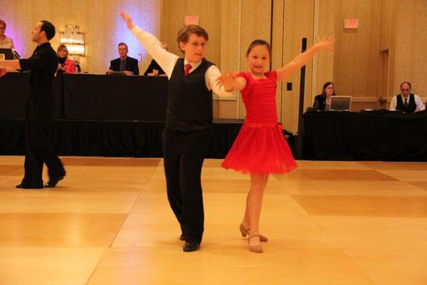 Our juniors performing in competition