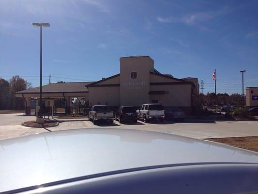 Storefront! This is a banking location with and ATM and drive thru