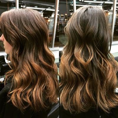 Cut, color and style done by stylist, Mallory!
