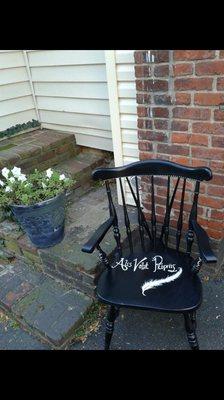 Vintage chair painted by Samantha