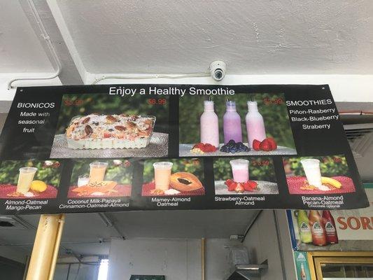 Biónicos made with seasonal fresh fruit salad with a homemade cream. Size: Small, Medium and large party bowls or platters