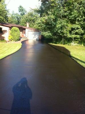 New Asphalt driveway in Leander TX